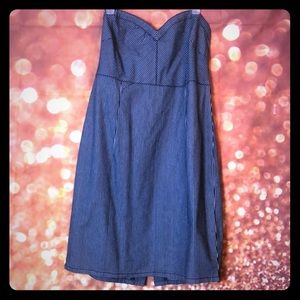 Denim Strapless dress